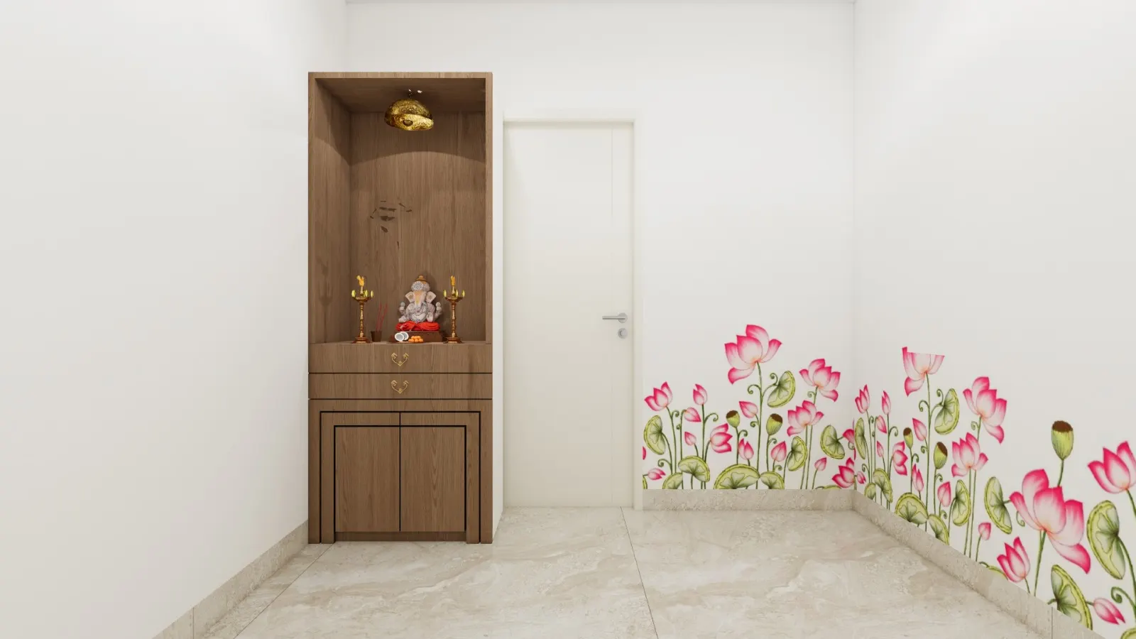 Study & Utility — interior design render