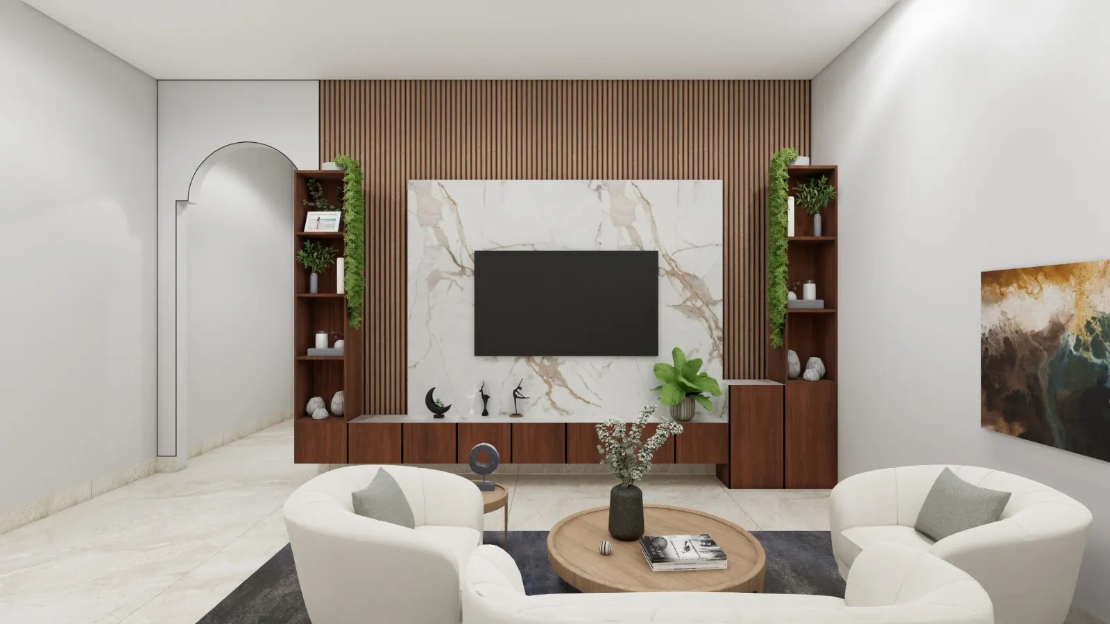 Study & Utility — interior design render