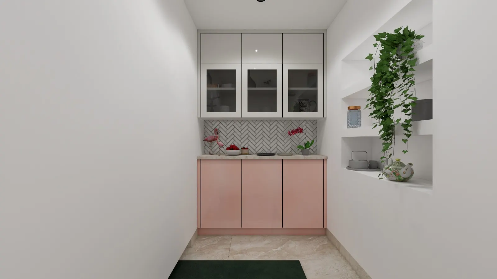 Pooja Units — interior design render