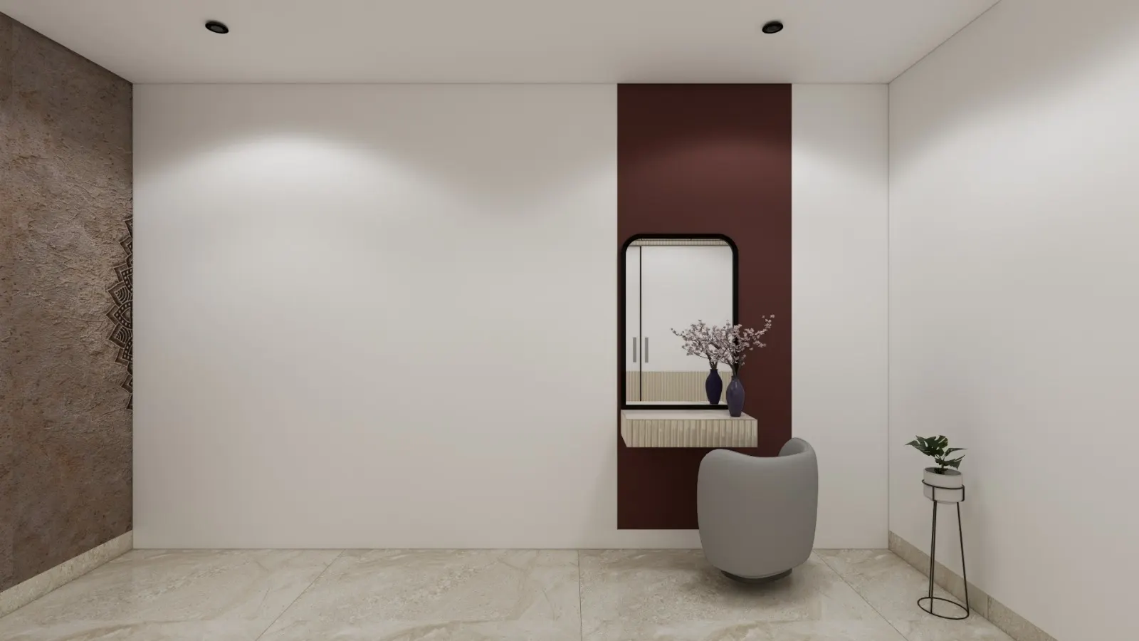 Pooja Units — interior design render