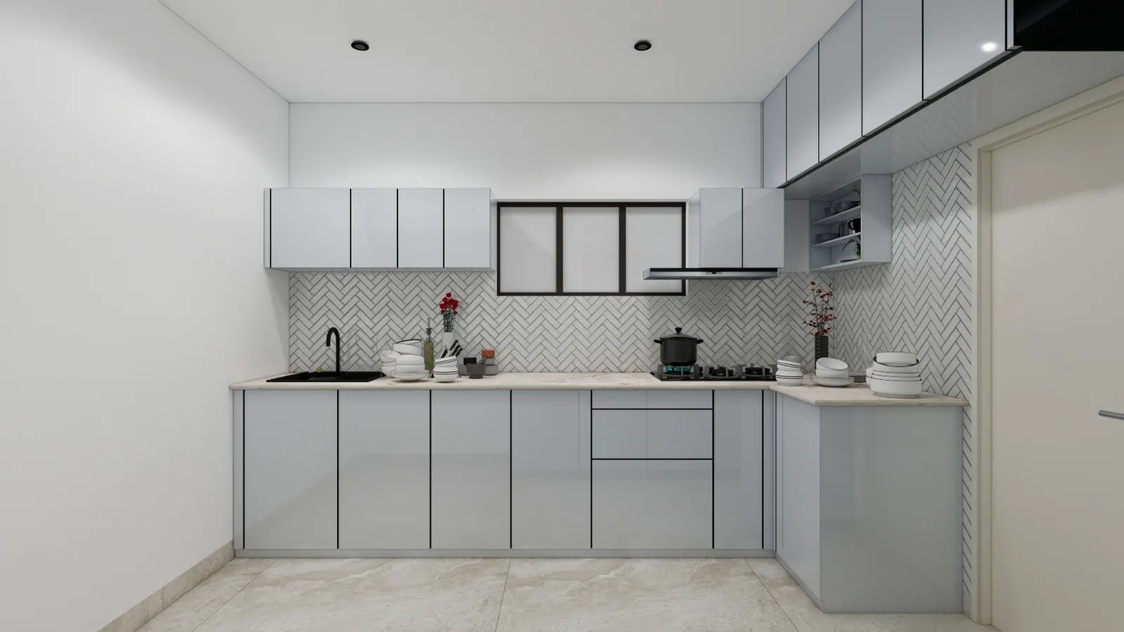Living & Dining — interior design render