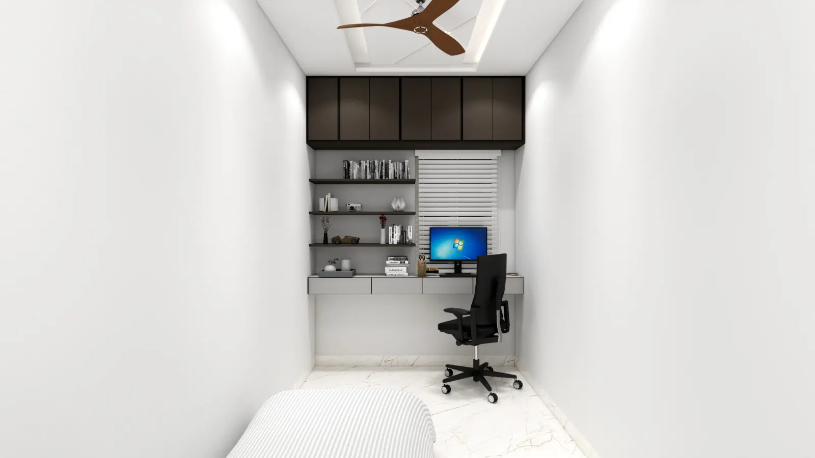 Study & Utility — interior design render
