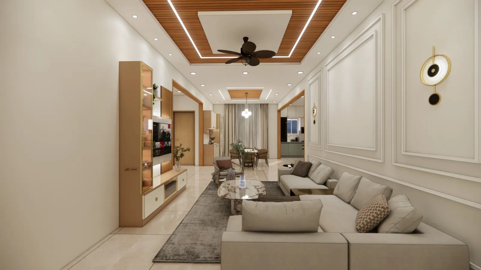 Study & Utility — interior design render